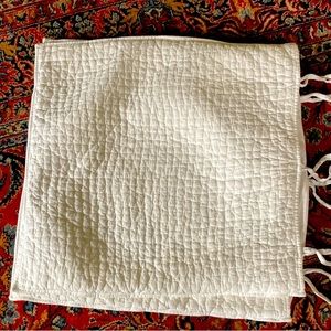 Pottery Barn Pick-Stitch Euro Pillow Covers (2)